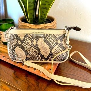 Brighton snakeskin Amalfi Crossbody bag